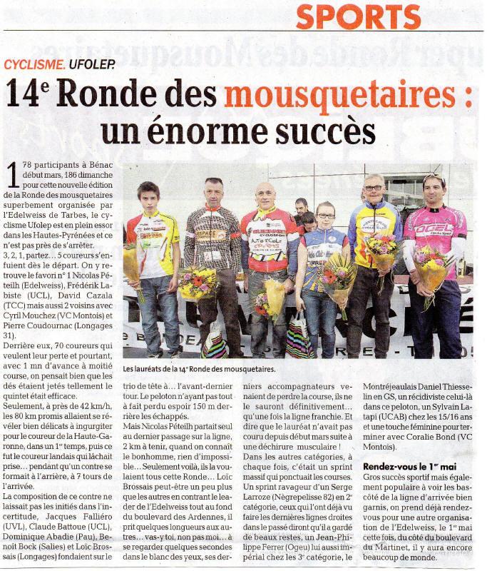 Ronde des mousquetaires 1