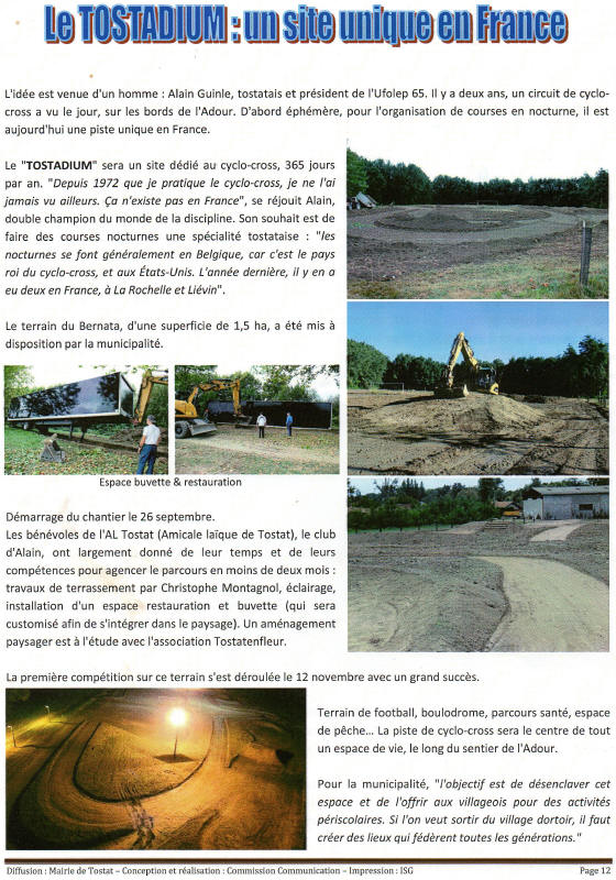 Tostadium bulletin municipal